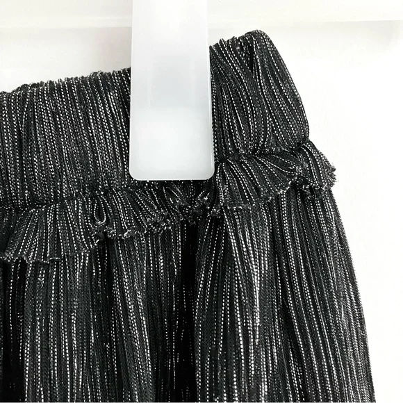 Isabel Marant Étoile Beatrice Gunmetal Metallic Skirt Size 38 - Picture 11 of 16